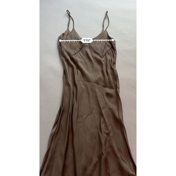 Jeu Illimite Slip Dress in Brown - Picture 4 of 5